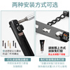Taishilon is suitable for anti-theft chain door chain safety lock door anti-lock artifact buckle hotel door latch chain latch punch-free door (punch/punch-free dual use) stainless steel black +