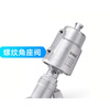 ESG threaded pneumatic angle seat valve installation 304 316 stainless steel high temperature resistant vacuum valve Shanghaifa thread DN10-40 cylinder single acting normally closed CF8