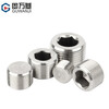 Guwanji 304 stainless steel hexagonal plug outer wire NPT pipe oil plug RC bulk head screw plug G1 inch 2 points 3 points 4 points 6 points PT1/2 (4 points) 1 piece