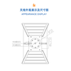 1-18G horn antenna ultra-wideband double ridge four ridges EMC electromagnetic compatibility EMI microwave anechoic chamber test KAKUCXK band high gain antenna 1-18G 0m