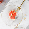 Yijia Glass Fruit Plate Light Luxury Style Dessert Plate Fruit Plate Dried Fruit Snack Plate High-end Glass Dessert Plate 2 Plate