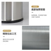 Kolding stainless steel trash can for home living room bedroom kitchen bathroom toilet hotel office large size without cover single layer -304 stainless steel-14L