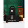 Monkey Dafu J red wine gift box empty box double gift bag packaging gift box empty box wine portable portable red wine box black large single box with wine utensils