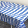 Miaojie disposable tablecloth thickened rectangular tablecloth plastic kindergarten printing light luxury high-end home tablecloth 1.4m red grid 10 sheets stack
