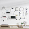 Sante punch-free wall hole board accessories hook wall storage rack wall-mounted office desk storage rack kitchen entrance hook set-5 pieces no specifications