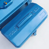 Guxiang household hardware tool box storage box thickened metal auto repair tin box repair box electrician tool box Y-280 blue single-layer iron tool box