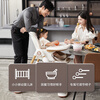 Karmababy karmababy baby dining chair baby dining table multifunctional seat home foldable to learn to sit and lie down 2024 supreme version installation-free Jiaoyu white pro