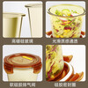 Chuangde heat-resistant glass soup cup microwave crisper refrigerator storage noodle bowl breakfast cup lunch box amber 700ml*2