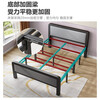 New appearance (no installation) folding bed single bed office lunch break bed home companion bed hard bed iron bed YZC03 bold and thickened 4-fold bed 1.2m wide