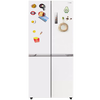 Midea 60 cm ultra-thin embedded cross-door four-door air-cooled frost-free first-class energy efficiency bottom cooling refrigerator with automatic ice making MR-460WUSPZE