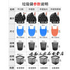 Black Kuailijie Trash Can Extra Large Affordable Affordable Plastic Bag Medium Garbage Bag Vest Pack Large Hand Portable Black 300 pieces 46*62cm model only 5 cents each
