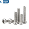 Guwanji 304 stainless steel extra long screw extended cross round head screw pan head bolt machine screw M6x100 (5 pieces)