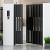 Jin Fushun customized stainless steel courtyard door in rural area villa entrance double door wrought iron shutter gate fence courtyard wall door main picture style double door regular/one level