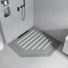 Fantasy Island sunken bathroom slate shower board bathroom foot non-slip stone floor tiles bathroom shower room floor pedal custom shower board 2-piece set no stone base square number 1.2