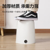 Bitujia trash can without cover 12L large capacity round white round hole design fixed garbage bag toilet kitchen living room
