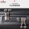 Echolac front-opening trolley suitcase double TSA password box business boarding suitcase suitcase CPT183 black 17 inches