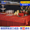 Duni German original imported disposable paper tablecloth Duni waterproof and oil-proof long table European tablecloth Wedding red lucky star/1.18*25m/194272
