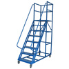 Yue Changsheng supermarket step ladder with wheels climbing car mobile platform ladder warehouse tallying ladder climbing ladder AA 2 step ladder to the ground 1.8m platform with wheels 2 brakes 2 orientations