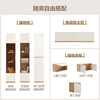 Quanyou Home Modern Simple Living Room Home TV Cabinet Combination Storage Storage Floor Cabinet Furniture