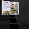 Sharp 412-liter ultra-thin built-in refrigerator with automatic ice making and left and right opening PCI plasma cluster sterilization and deodorization kitchen and office Japanese-style multi-door refrigerator SJ-SG41W-BK sky black/glass panel