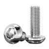 Tianzhuo Hardware 304 stainless steel pan head round head mushroom head semi-round head round cup inner hexagonal screw bolt M2M3M4M5-M12 M5*70-5