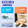MIAOJIE disposable cling film cover for leftover rice bowls and plates, food-grade PE fresh-keeping bag cover, dust-proof and flying insect protection cover, removable 2 packs, 200 pieces in total