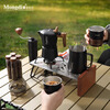 Mongdio Double Valve Moka Pot Set Gift Box Hand Brewed Coffee Pot Outdoor Camping Coffee Equipment Storage Equipment Double Valve Moka Pot Set Aluminum Alloy Suitcase