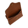 Fossil women's retro leather card holder, 2 card slots, light luxury style, simple card wallet