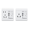 People's Electric Water Heater Socket Air Conditioner with Leakage Protector Type 86 10a16a Leakage Protection Switch 10A Five-hole White
