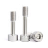 Jinchao 304 stainless steel hexagonal anti-loosening screws half-thread bolts M3M4M5M6M8M10 M3*25 (5 pieces) knurled