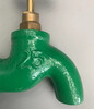 Meng Qier 1 inch cast iron tap water large flow copper core faucet old slow opening flat mouth green painted iron faucet DN25 copper core slow opening faucet 1 pack