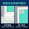 Kaiyuan Intelligent Electronic Face Recognition Shopping Mall Supermarket Infrared Barcode Bag Storage Cabinet Factory Unit Storage Cabinet 48 Doors Face Recognition KY-CBG05