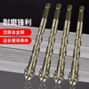 Runhuanian full-tile four-edged sharp tooth drill dry drilling full-tile concrete, gold, stone, glass and other drilling tools New product - four-edged - sharp tooth spiral design - four-edged super hard 6mm 2 pieces