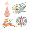Small carver Dunhuang impression metal bookmark stationery Palace Museum cultural and creative Chinese style birthday gift Teacher's Day gift for teachers and students graduation souvenirs for the beginning of school souvenirs