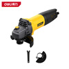 Deli angle grinder cutting machine multi-functional grinding and polishing machine hand grinding wheel industrial high-power professional electric polishing machine 760W angle grinder rear switch