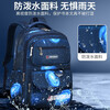 Zhiduobao new schoolbag primary school boy large capacity 1-3-4-6 grade boys decompression and burden children's backpack large starry sky blue + (pen box + watch + pendant)