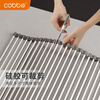 Cobbe 304 stainless steel drain rack sink foldable drain curtain wash basin dish fruit and vegetable washing basket storage rack