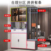 Light luxury entrance cabinet and shoe cabinet integrated modern simple living room screen entrance partition cabinet multi-functional wine cabinet storage cabinet cream white 100cm long right stool + free F for good reviews Free delivery upstairs Installation included