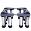 Moon exploration heightening stainless steel feet fully automatic drum washing machine base bracket heightening bracket refrigerator shelf pulsator tripod gray 8 feet total height 14-17cm