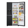 LG fully automatic ice making refrigerator 635L large capacity knock-on refrigerator automatic ice making machine household double-door living room ice bar S653MWW87D twilight black S653MEP87D