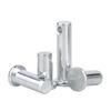 Creaby galvanized GB882 pin flat head with hole pin pin cylindrical pin positioning pin M8x90 10 sets white zinc plated