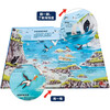 Children's enlightenment popular science pop-up book <Big Earth> <Big Space> <Big Ocean> 3D three-dimensional flip book encyclopedia series children's book to understand the earth, oceans and travel in space 3-6 years old