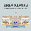 Oufansen double-layer solid wood bunk bed for boys and girls, high and low bunk bed, adult bed, panda twin bed, small apartment, straight ladder type (with 5CM mattress) Top bunk width 130cm* Bottom bunk width 150cm