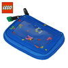 LEGO card holder, small change bag, children's bus card holder, halter neck, easy to break off buckle, blue 20063