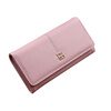 Woodpecker (TUCANO) long wallet women's new Japanese and Korean simple fashion sweet soft leather lychee pattern large capacity wallet wallet pink