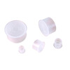 White T-shaped edge plastic plug thread protective sleeve transparent rubber cover screw anti-collision protective cover braces T-M6 (100 pieces)