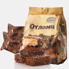 Akonte Russian imported chocolate brushed biscuits Ote caramel sandwich toughness wafer candy snacks 260g