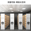 INFORM compact rack steel mobile compact cabinet file cabinet hand-cranked library and information cabinet can be customized, three groups in one row