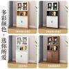 Xi Tangyue New Chinese Style Sideboard Multi-Layer Cabinet Wine Cabinet Integrated Wall Living Room Multifunctional Tea Cabinet Storage Cabinet Furniture Walnut Color Sideboard 182*80*34 Home Delivery Door-to-Door Installation