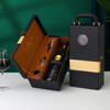 Monkey Dafu J red wine gift box empty box double gift bag packaging gift box empty box wine portable portable red wine box black large single box with wine utensils